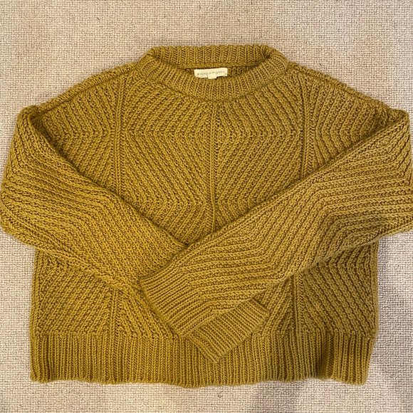 Micaela Greg Sweaters - Micaela Greg - Ochre Bevel Sweater - S